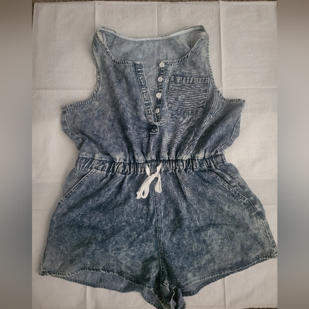 NWOT shein denim romper